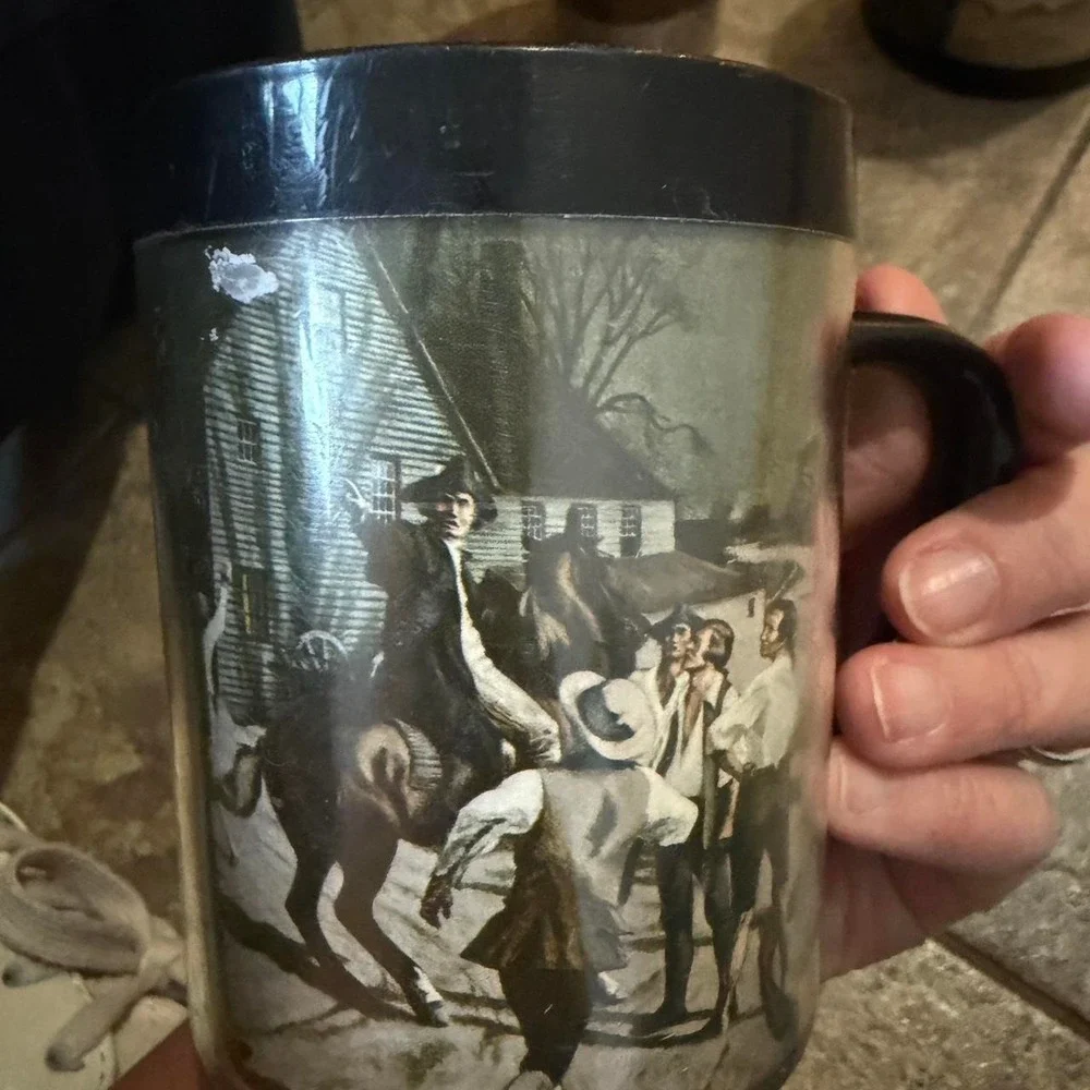vintage American revolution mugs